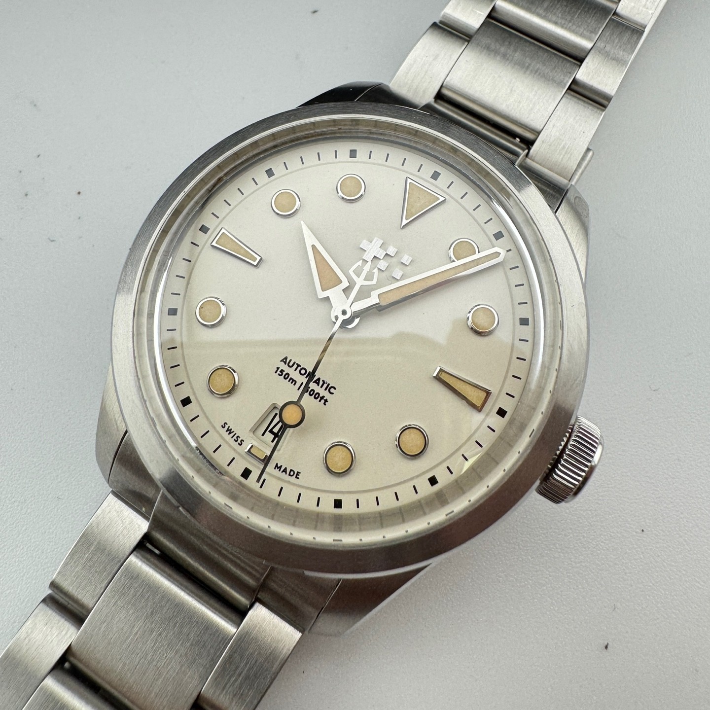 Christopher Ward C65 Dune White Cream Ivory Sand Dial 38mm Automatic Discontinue