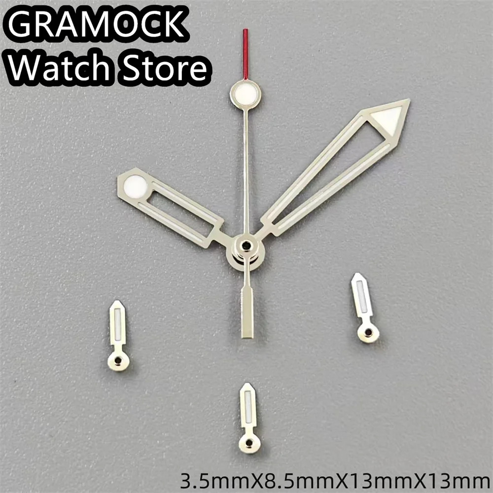 Watch Hands Green luminous For VK63 Movement 6PCS Per Set Watch Parts