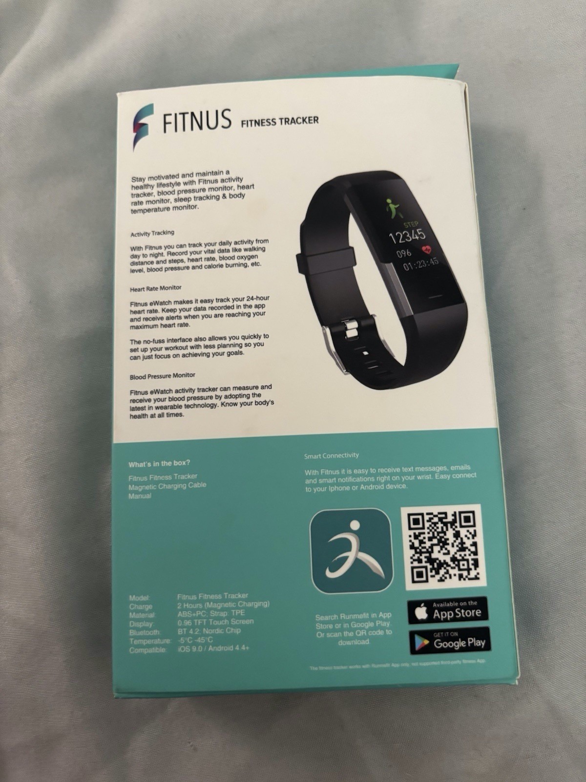 Fitnus V2 Fitness Tracker (New In Box) Free Shipping!
