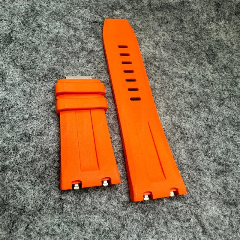 Quick Change Orange Rubber Strap Fits Audemars Piguet Royal Oak Offshore Diver