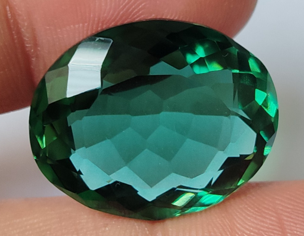 AAA+ Green Topaz 29.40 Ct. Oval Cut Loose Gemstone for Ring & Pendant Gift Women