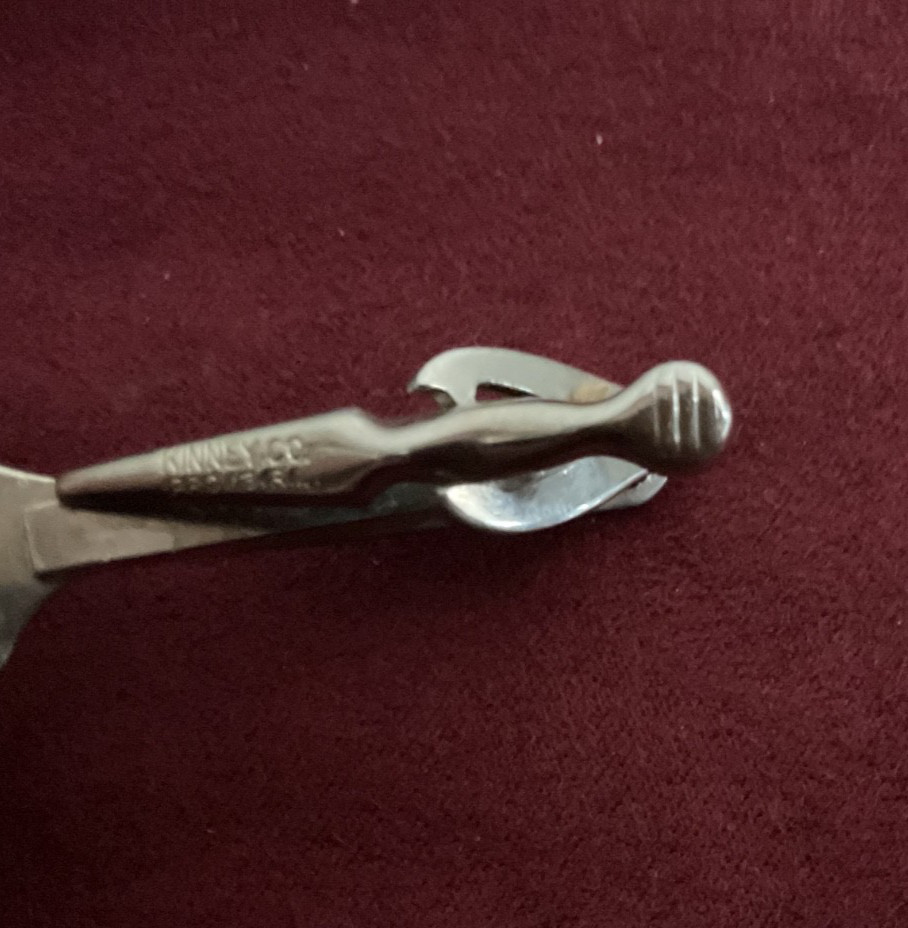 Vintage Kinney Co. Miniature Crescent Adjustable Wrench Tie Clip Clasp