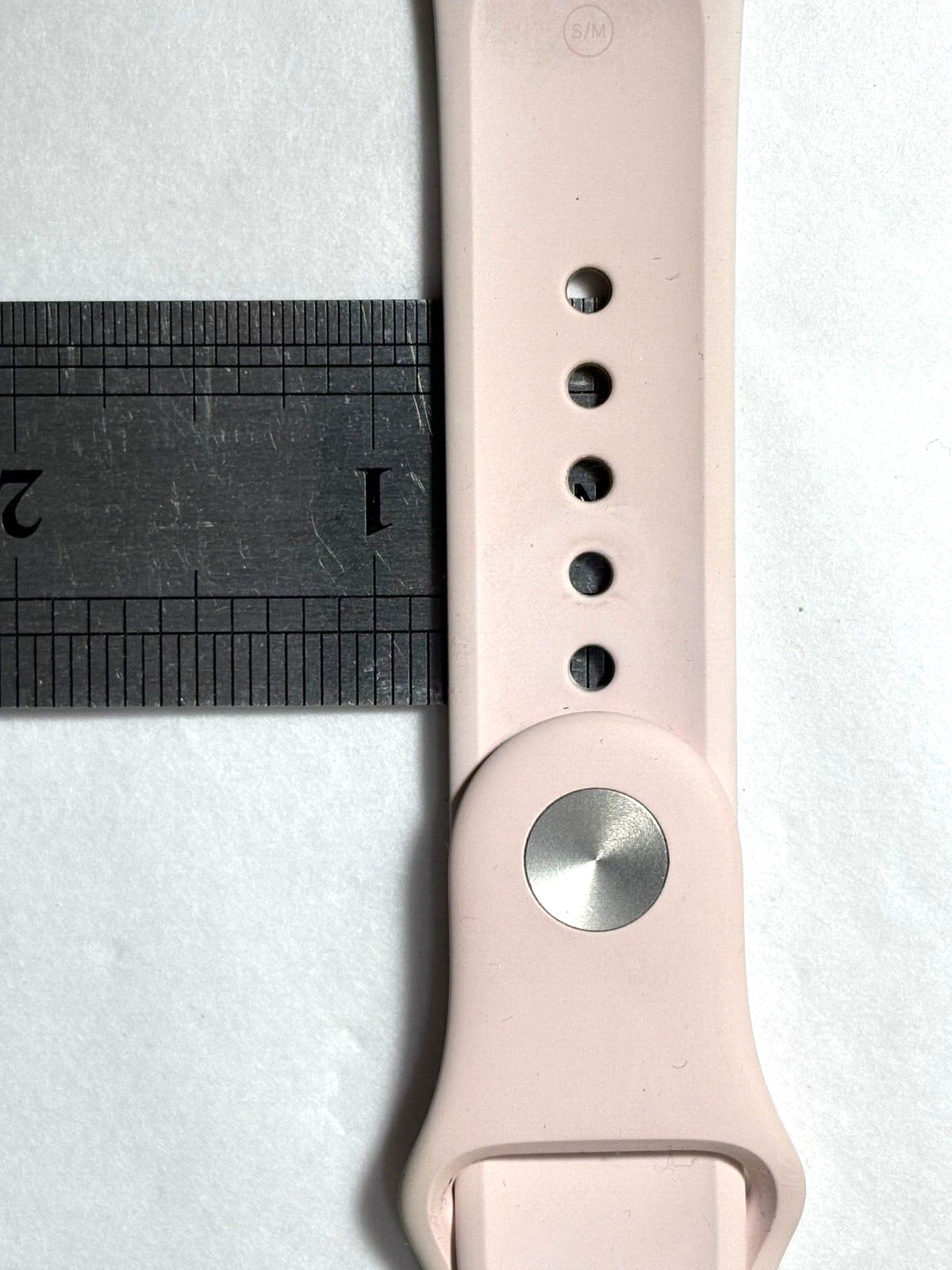 41MM SIM Silicone Blush Smart Watch Band Adjustable .75″ Wide X 6.25″ Long