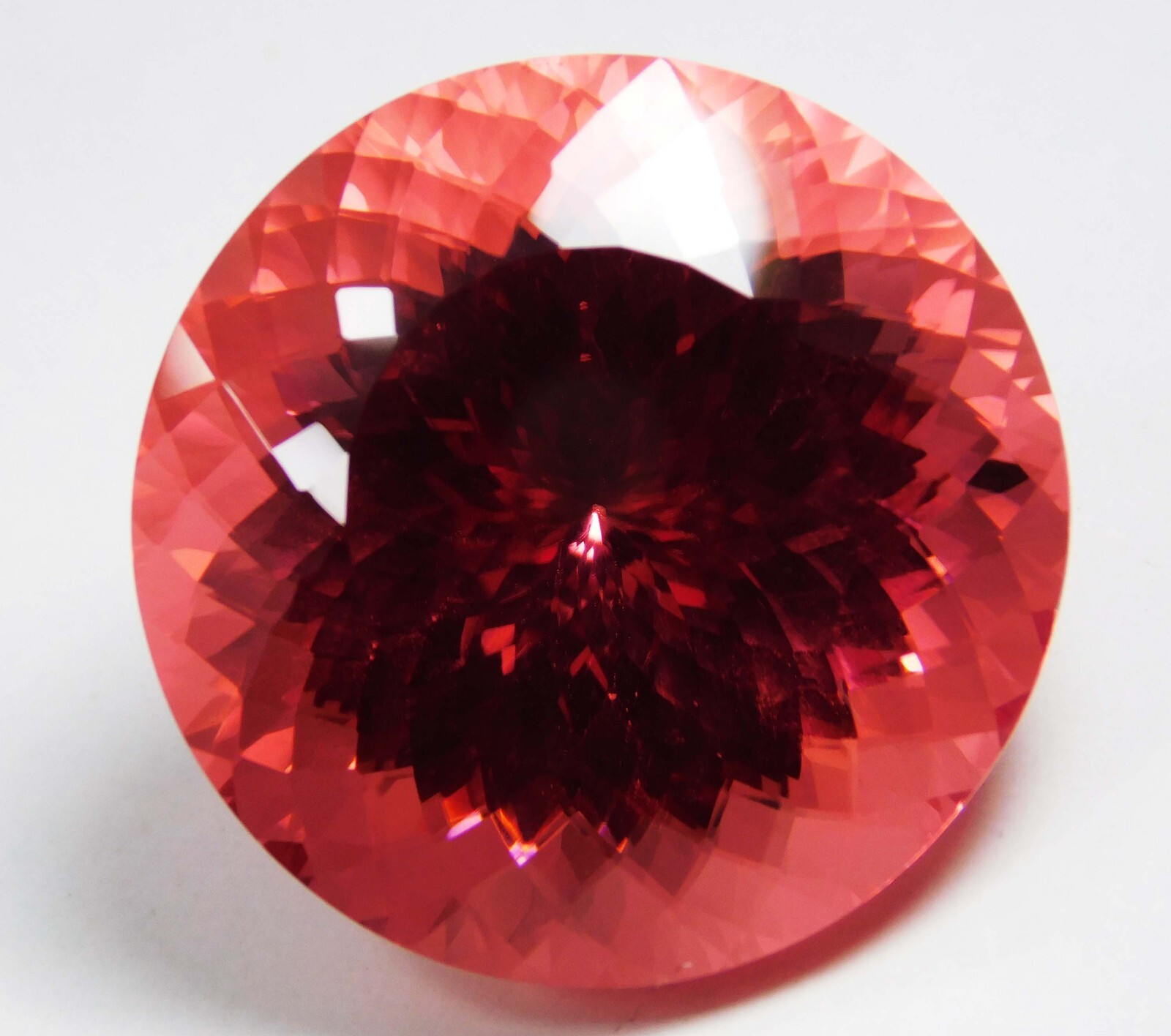 CERTIFIED PREMIUM QUALITY NATURAL SAPPHIRE ORANGISH RED 97.70 Ct ROUND SHAPE