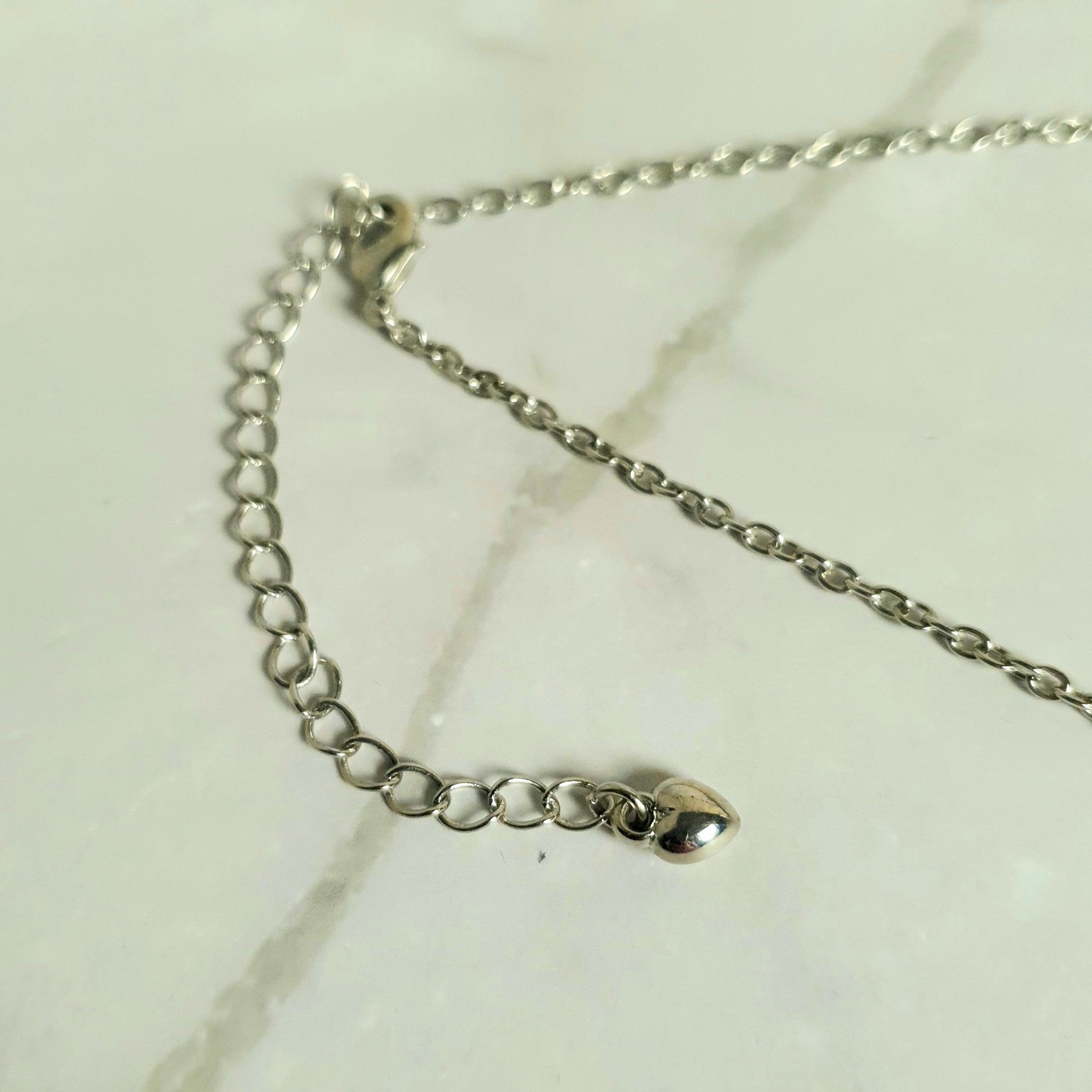 Mikey Crystal Angel Wings Heart Necklace Silver Tone Statement New Unworn Gift