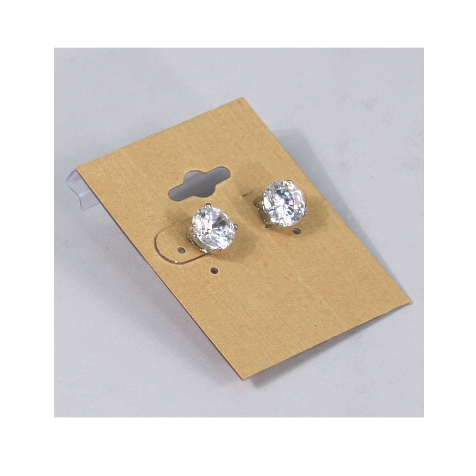 Pack of 100 – Kraft Hanging Earring Cards, Necklace Cards Jewelry Display