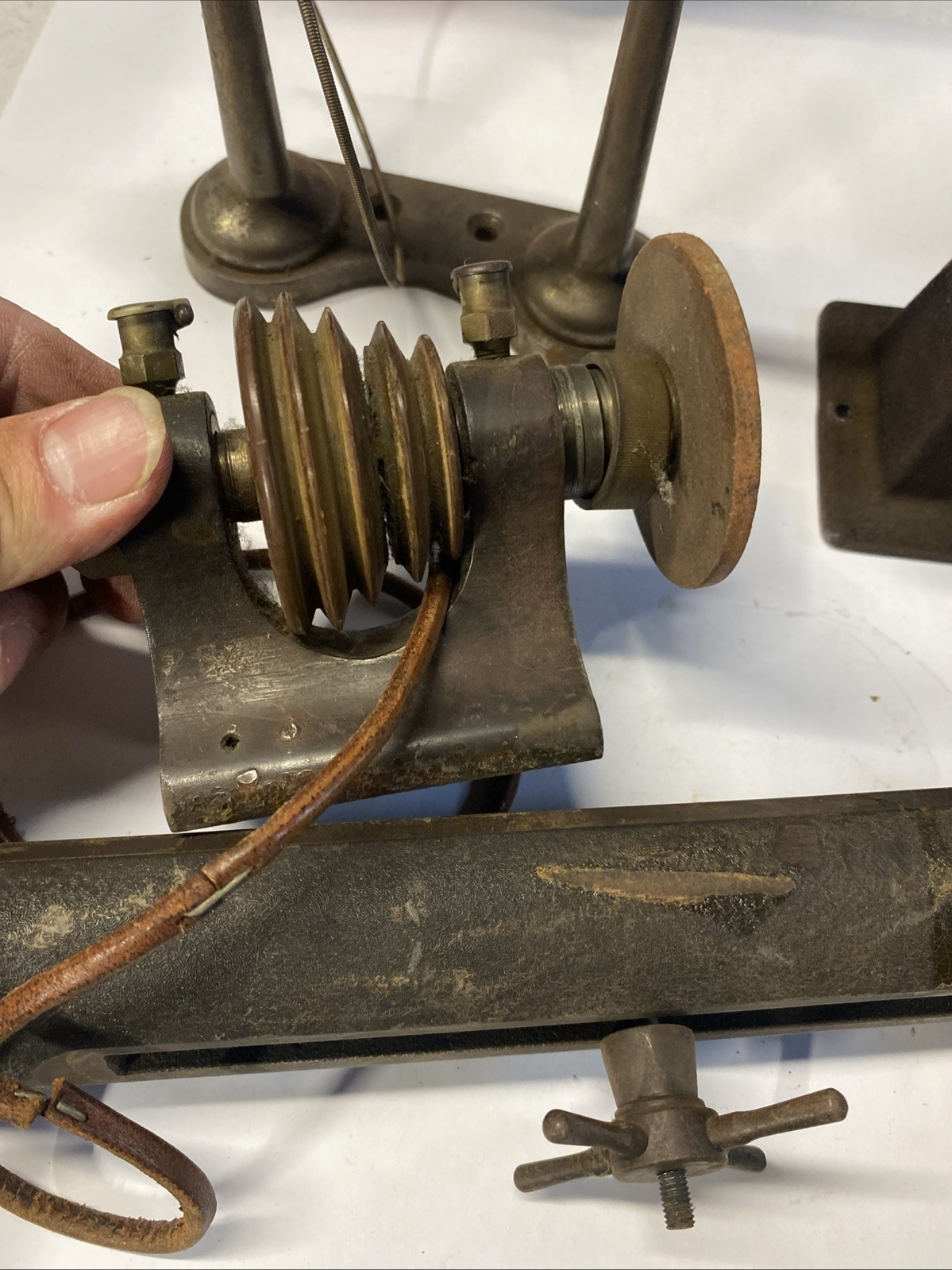 Derbyshire Watchmaker Lathe, Working Motor . Parts As Is Watchmakers Estate