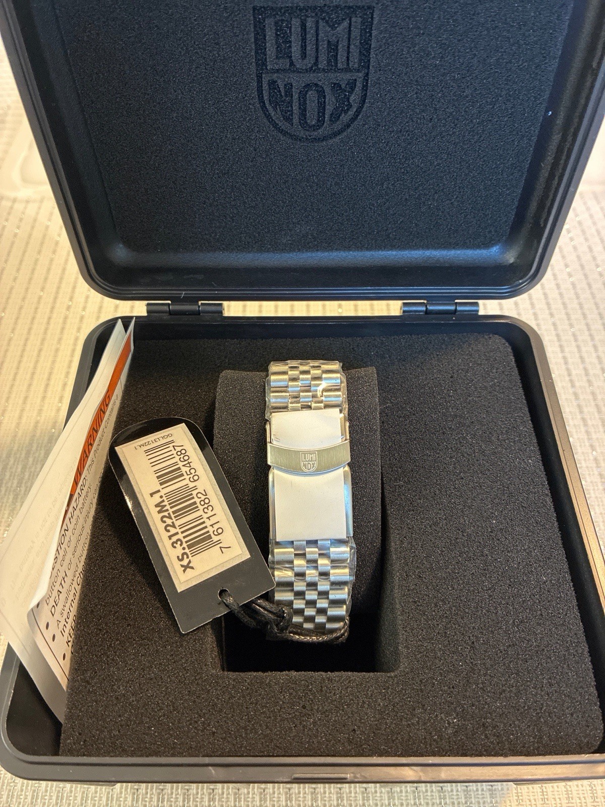 Luminox XS.3122M Men’s Diver 44mm Black Dial Quartz 200m SS Bracelet Date