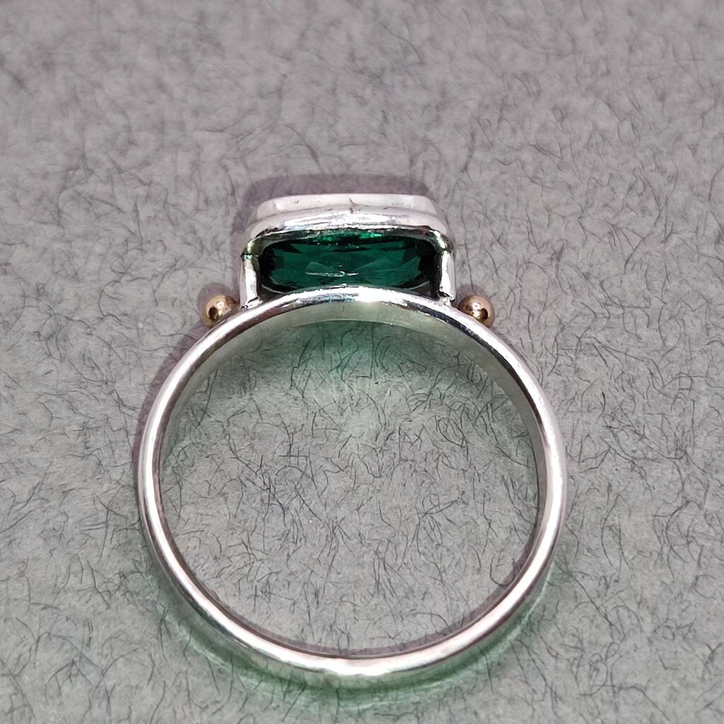 Indicolite Tourmaline Ring 925 Sterling Silver Gift For Her Engagement Ring.