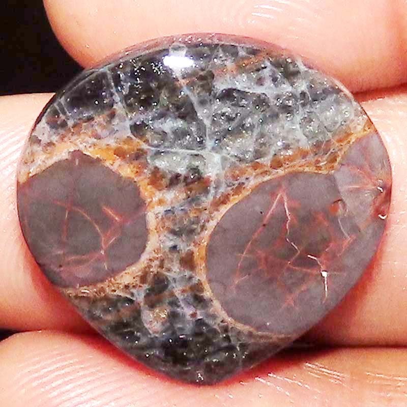 100% Natural Mexican Peanut Obsidian Heart Cabochon Gemstone 24.75 CTs 26x25x5mm