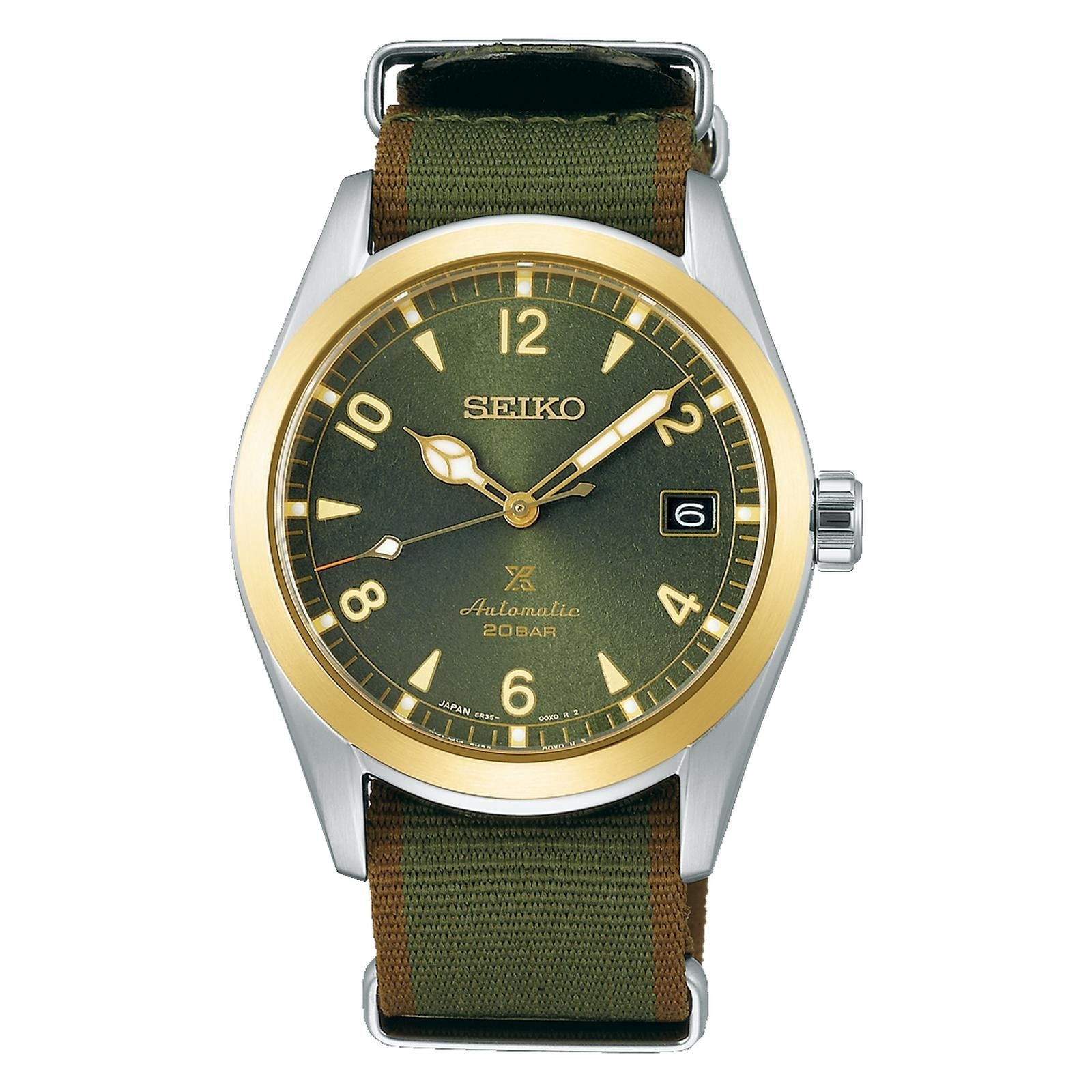 Brand New Seiko Prospex SPB212J1 Baby Alpinist Automatic Dark Green Dial Nylon
