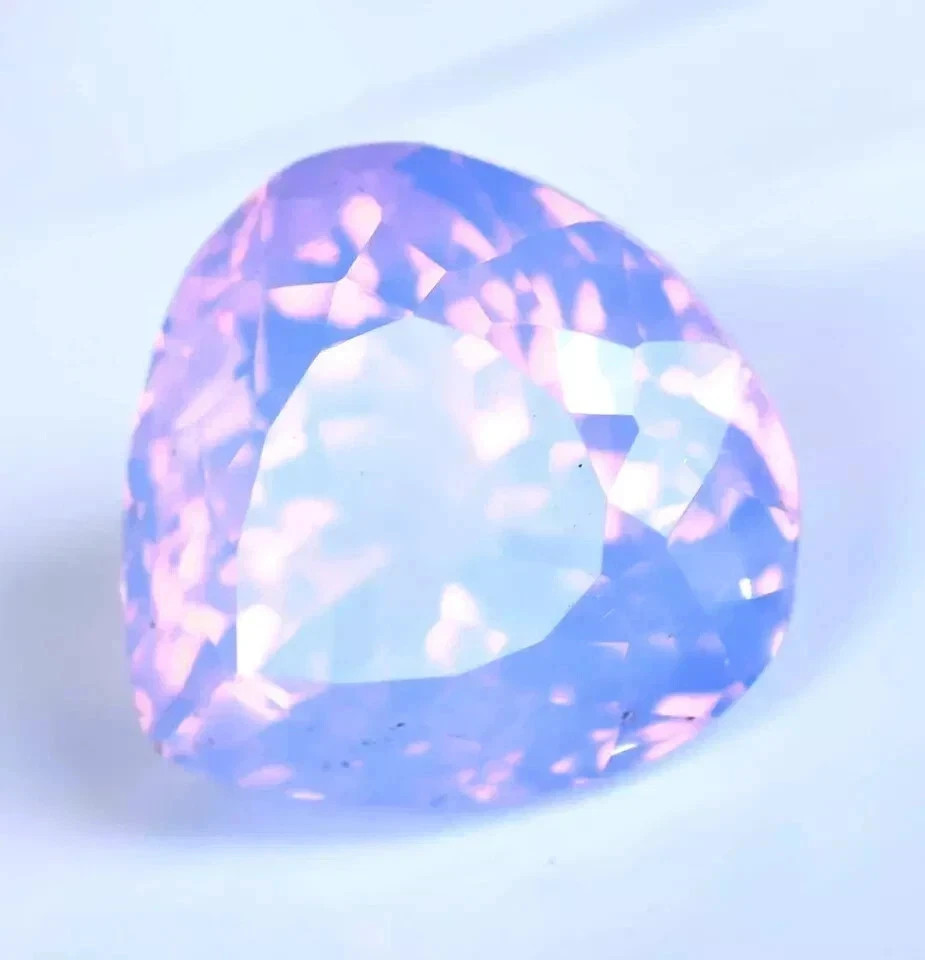 117.70 CT Flawless Pink Opal Pear Cut Certified Loose Gemstone