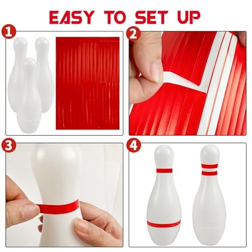 Mini Bowling Set Indoor Outdoor Indoor Bowling Set with Guide Arrow Mat Cassic