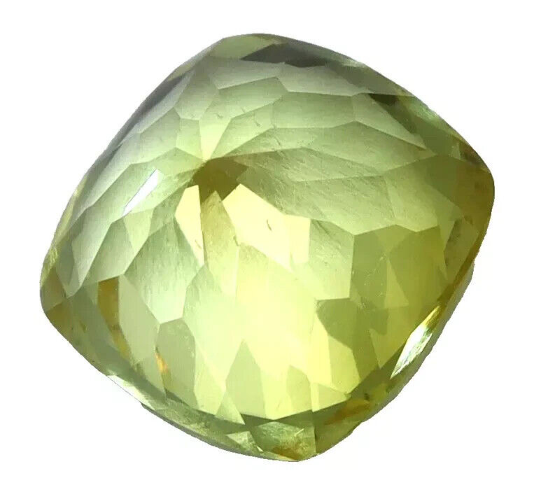 Natural Yellow Sapphire Flawless 40 Ct Ceylon Cushion Cut Loose Gemstone