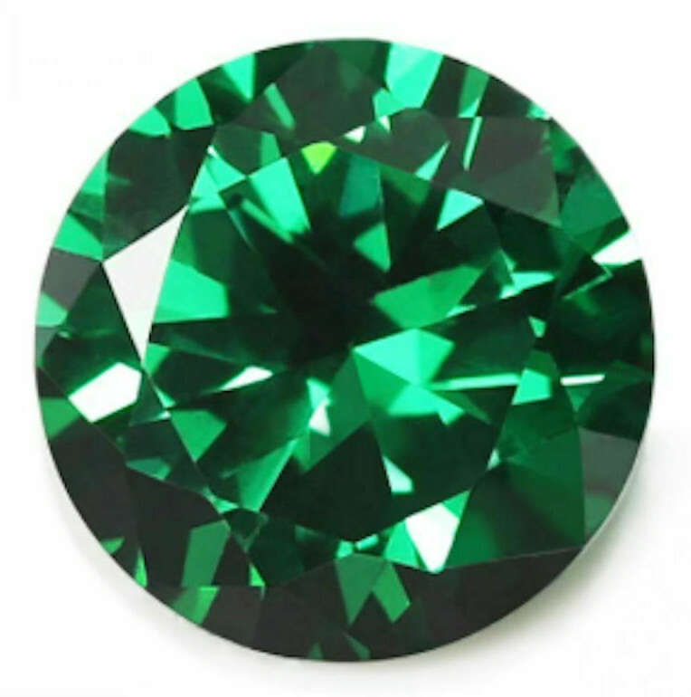 Emerald Green & Sapphire Blue Loose Cubic Zirconia Gemstones From 1 mm to 15 mm