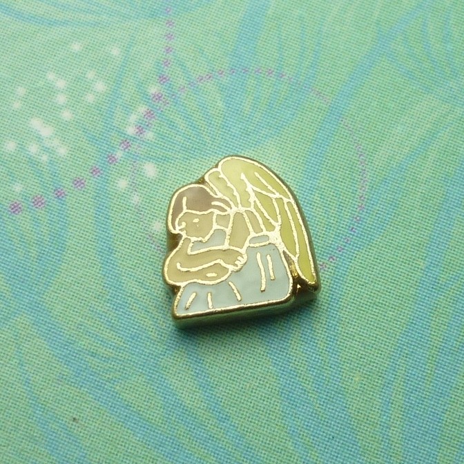 Angel in contemplation – Charm – Charm for Memory Lockets