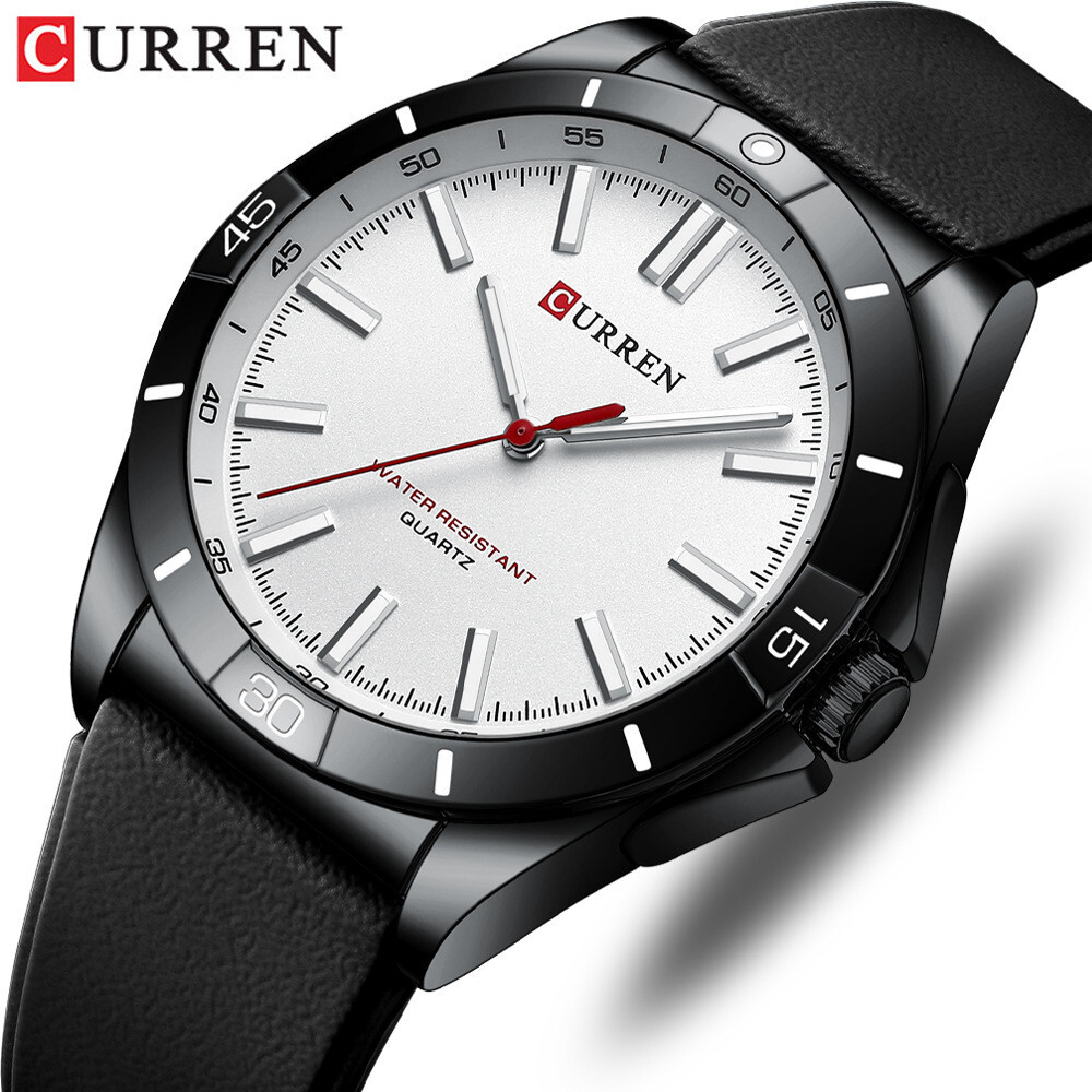 CURREN Men Quartz Watch Casual Business Wristwatch Boys Silicone Sport Watches