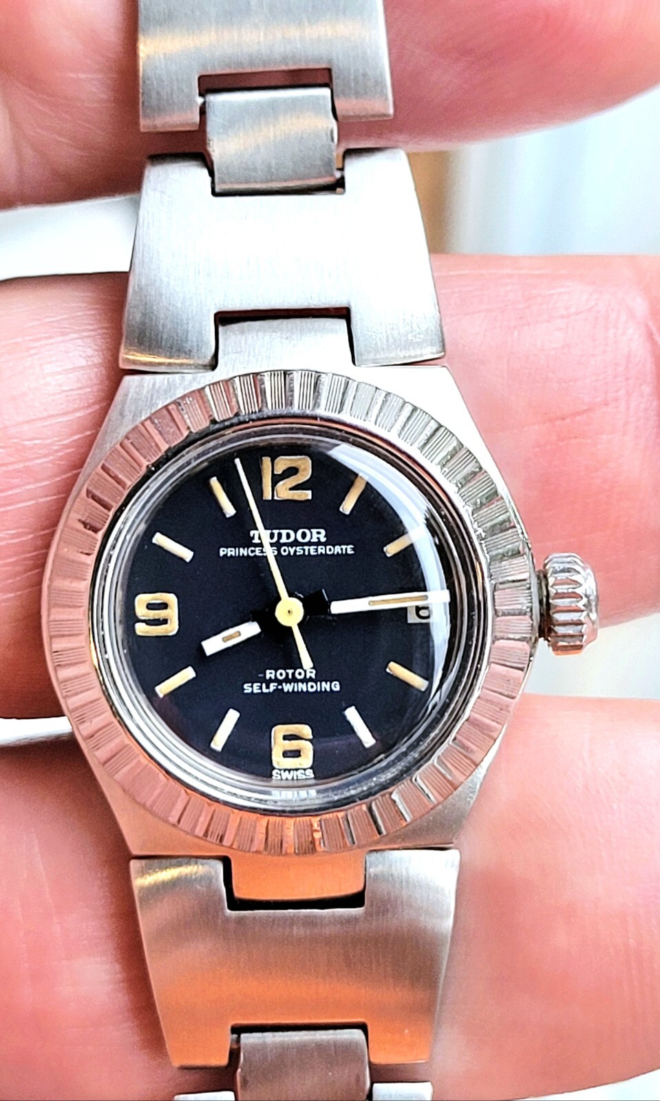 Tudor Princess Oysterdate Ranger Auto Blue Dial 9311/0 Vintage 26m Women’s Watch