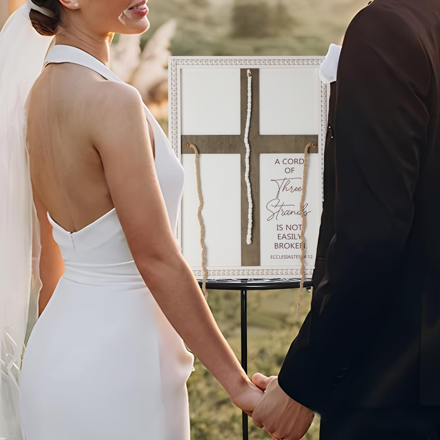 Three Strands Cord Wedding Unity Sign, Cross to Braid or Tie God’S Knot – a Cord