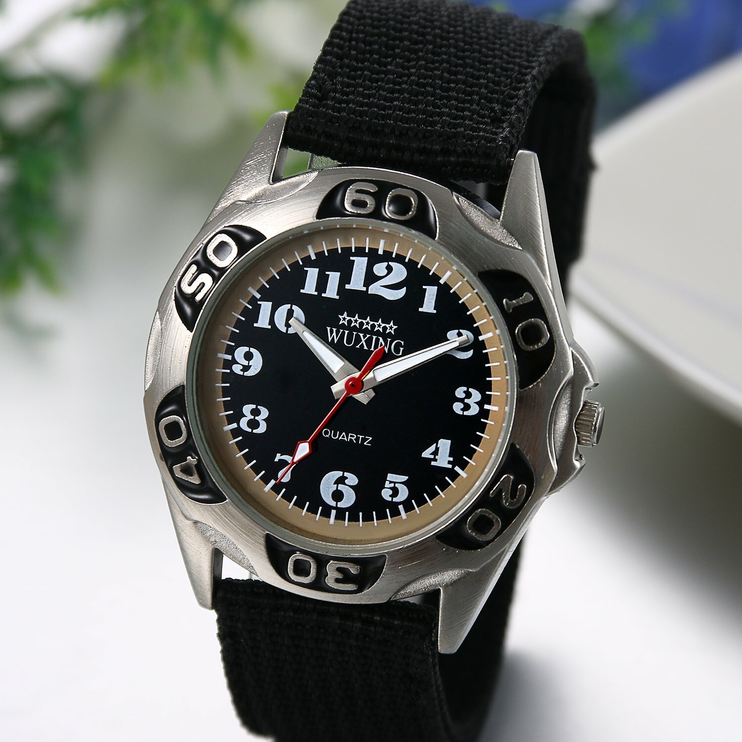Military Army Sports Ultra Thin Nylon Canvas Strap Quartz Analog Wrist Watches