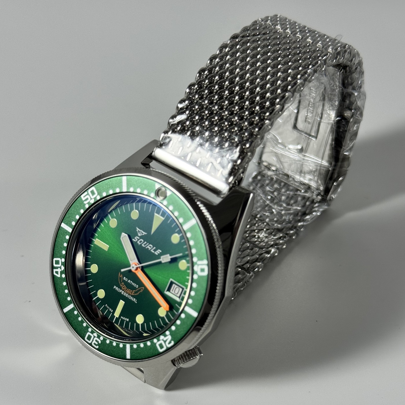 SQUALE 1521 Atmos Automatic Green Dial 500M HK Limited Edition Men’s Diver Watch