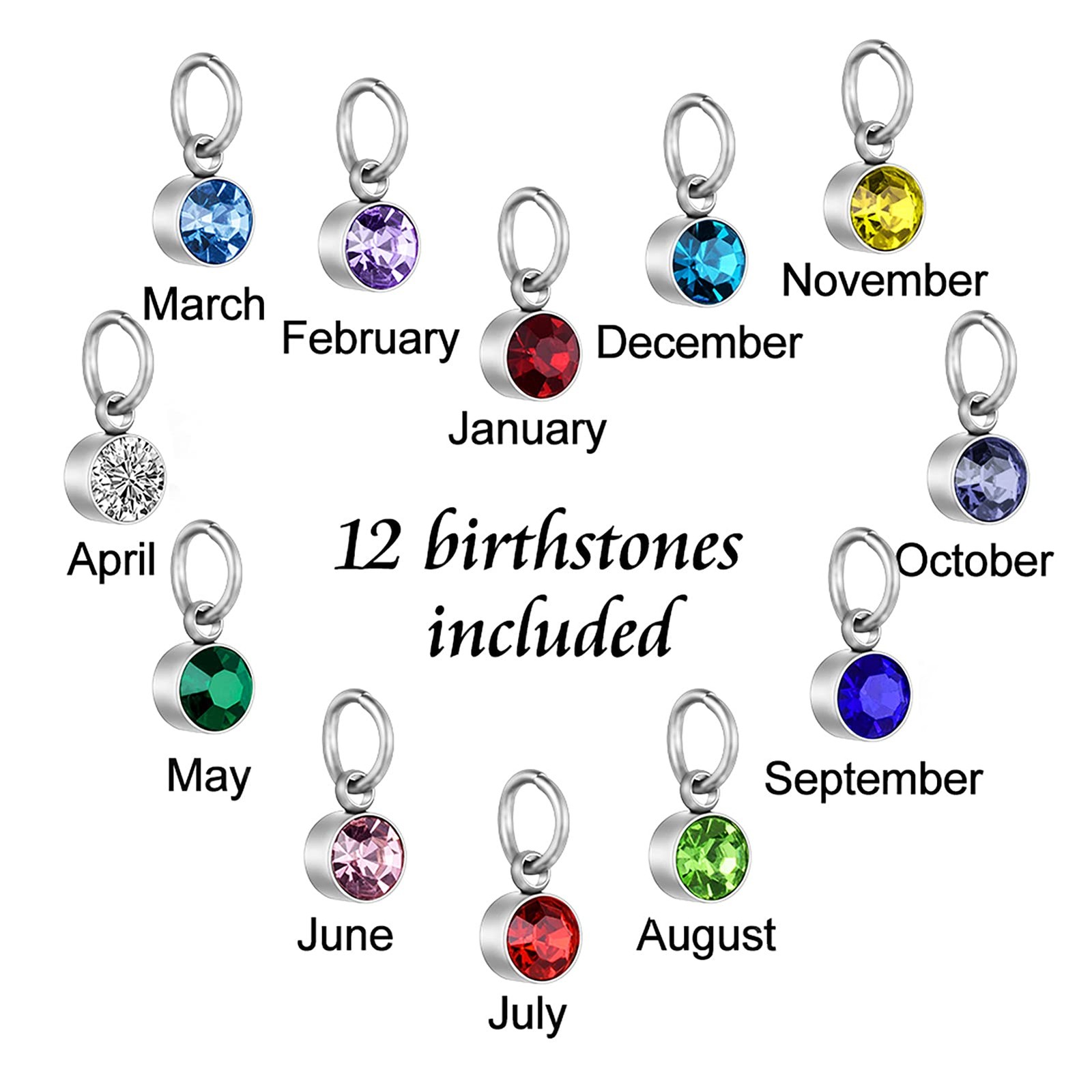 Heart Cremation Necklace for Ashes Cremation Jewelry with 12 Birthstones Urn …