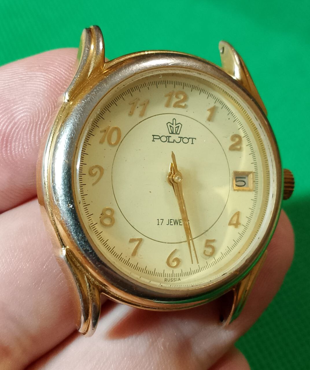 POLJOT 2614 Vintage Russian Mechanical Wristwatch 17 jewels USSR Serviced