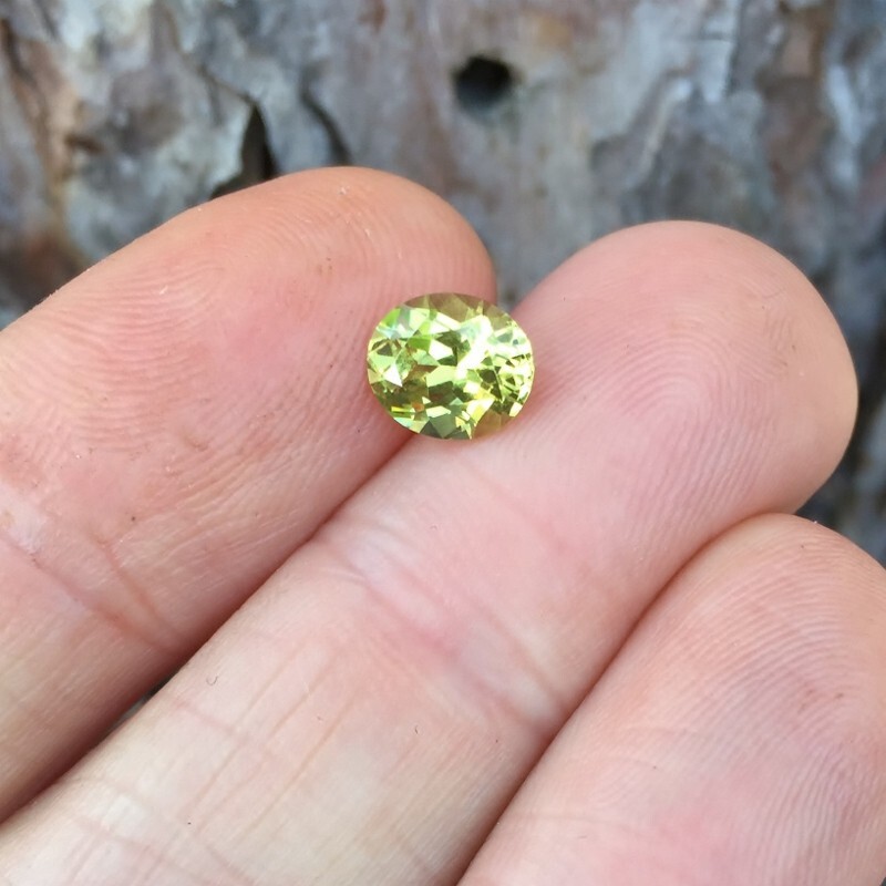 Bright! Natural Grossular Andradite Mali Garnet 1.87 carats GLI