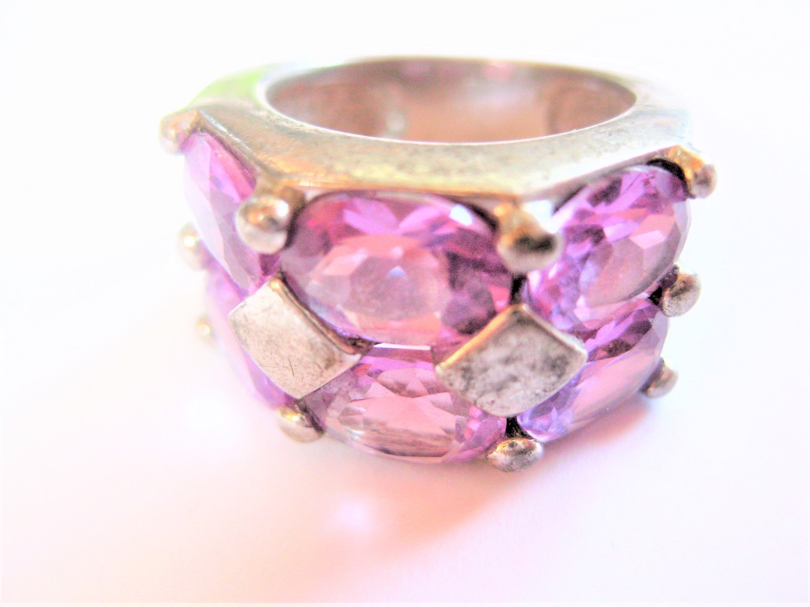 Ring silver 925 with colour stones, 10.35 g