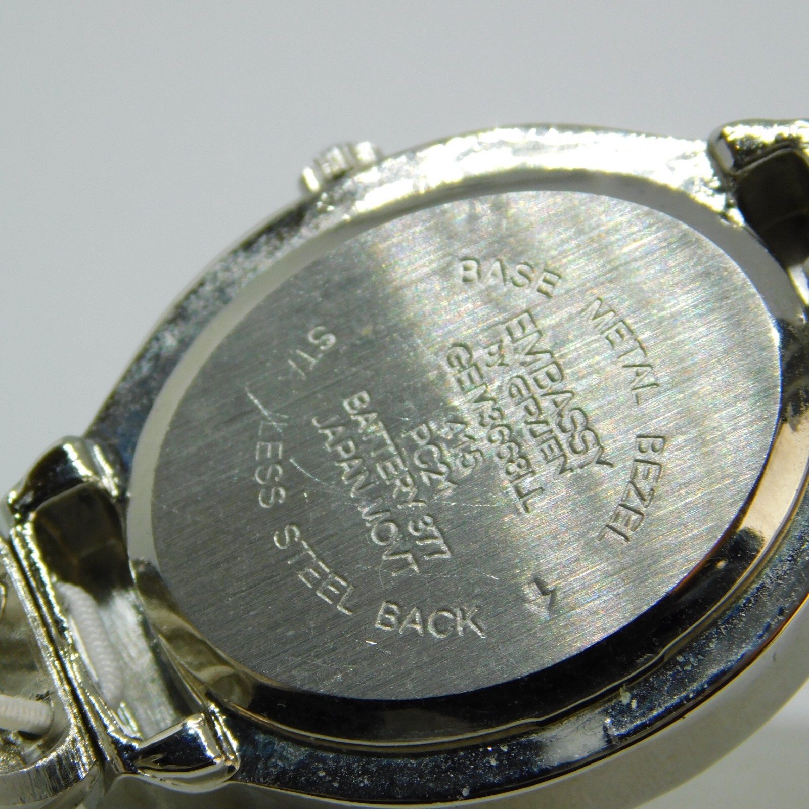 EMBASSY by GRUEN GEM3668LL Crystals Quartz Women’s Watch Sz. 7′ New Battery