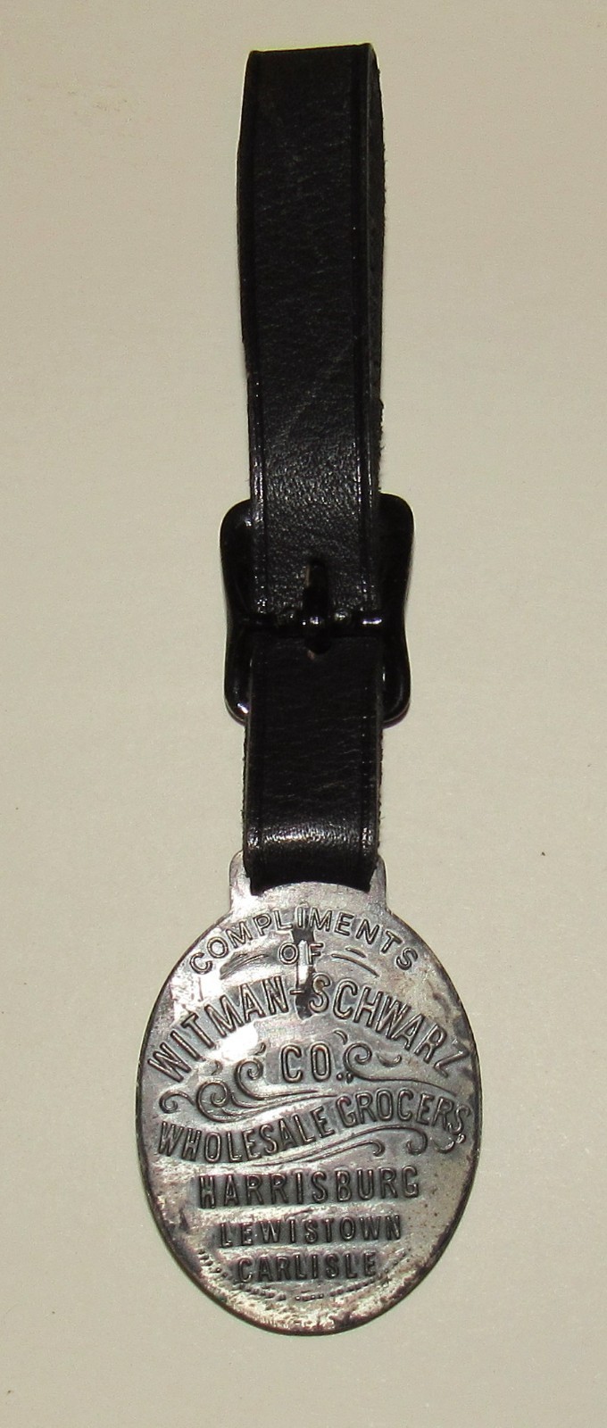 Witman-Schwarz Co. Wholesale Groceries Watch Fob