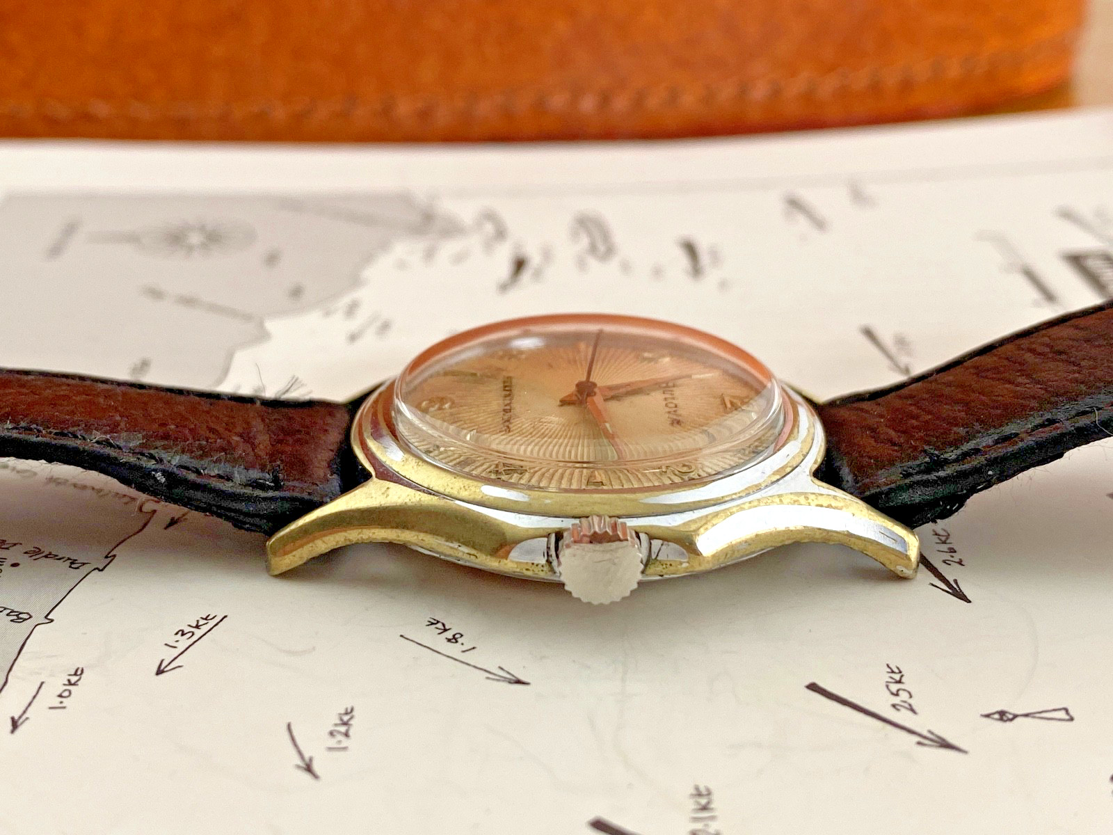 BULOVA SABRE JET Mid-20th Century 1954 Men’s Vintage Auto Self Winding Watch