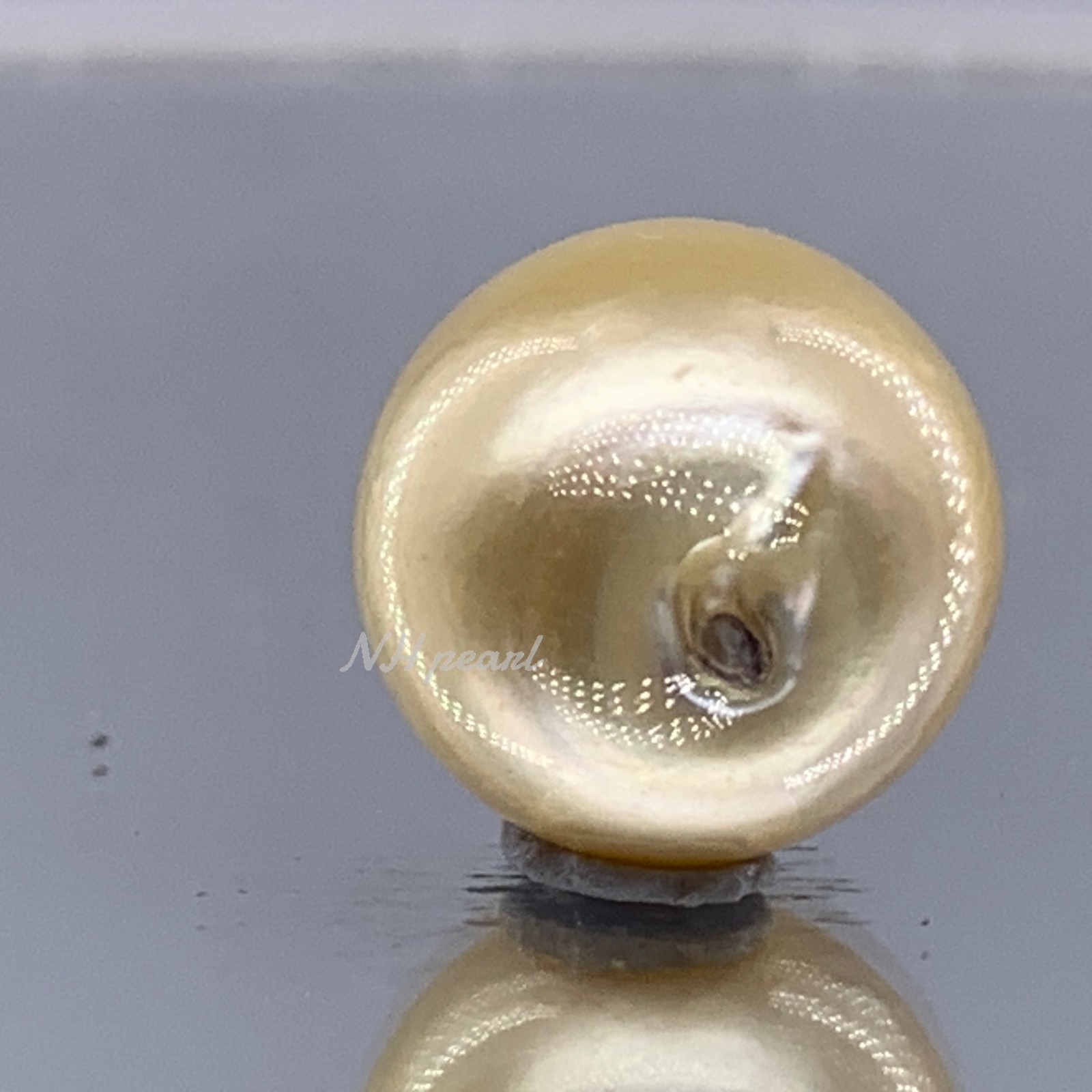 South Sea Pearl Near round 12mm x 13.4mm Lombok Indonesia 2.66g undrilled