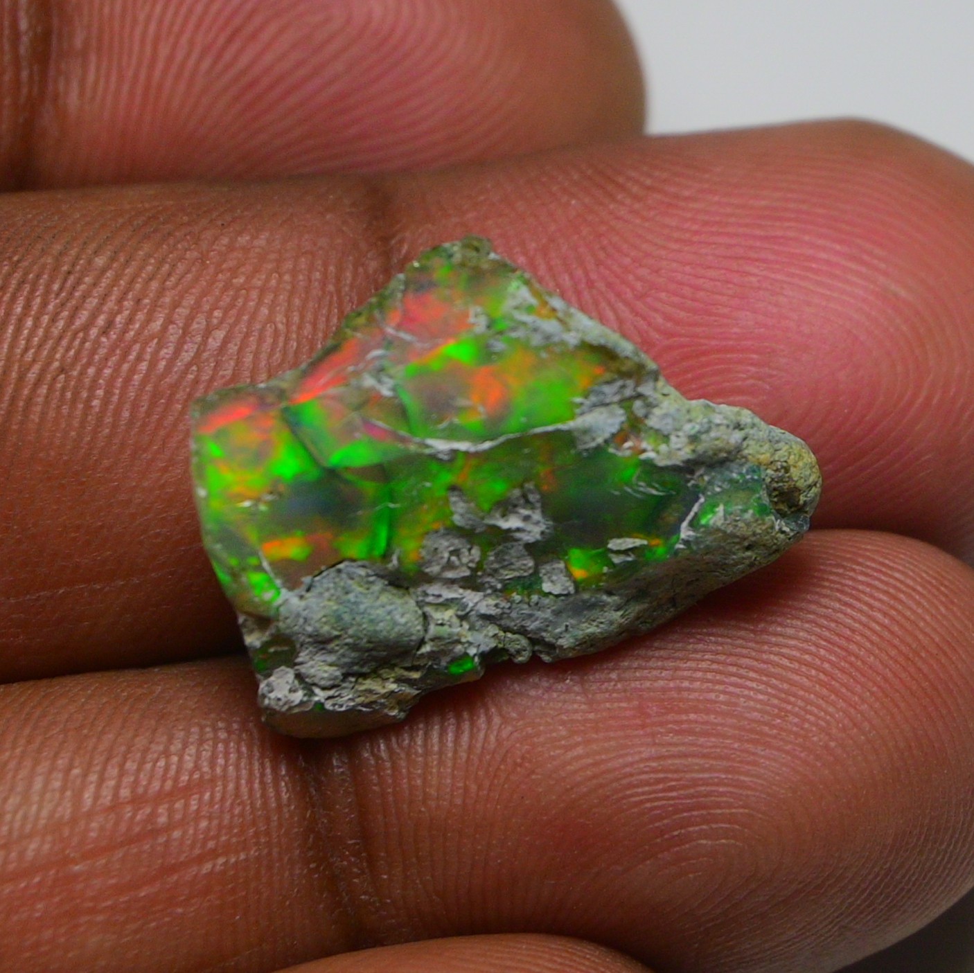 Jewelry Grade Black Opal Rough 11.70 Ct, Natural Ethiopian Opal Raw, Fire Opal