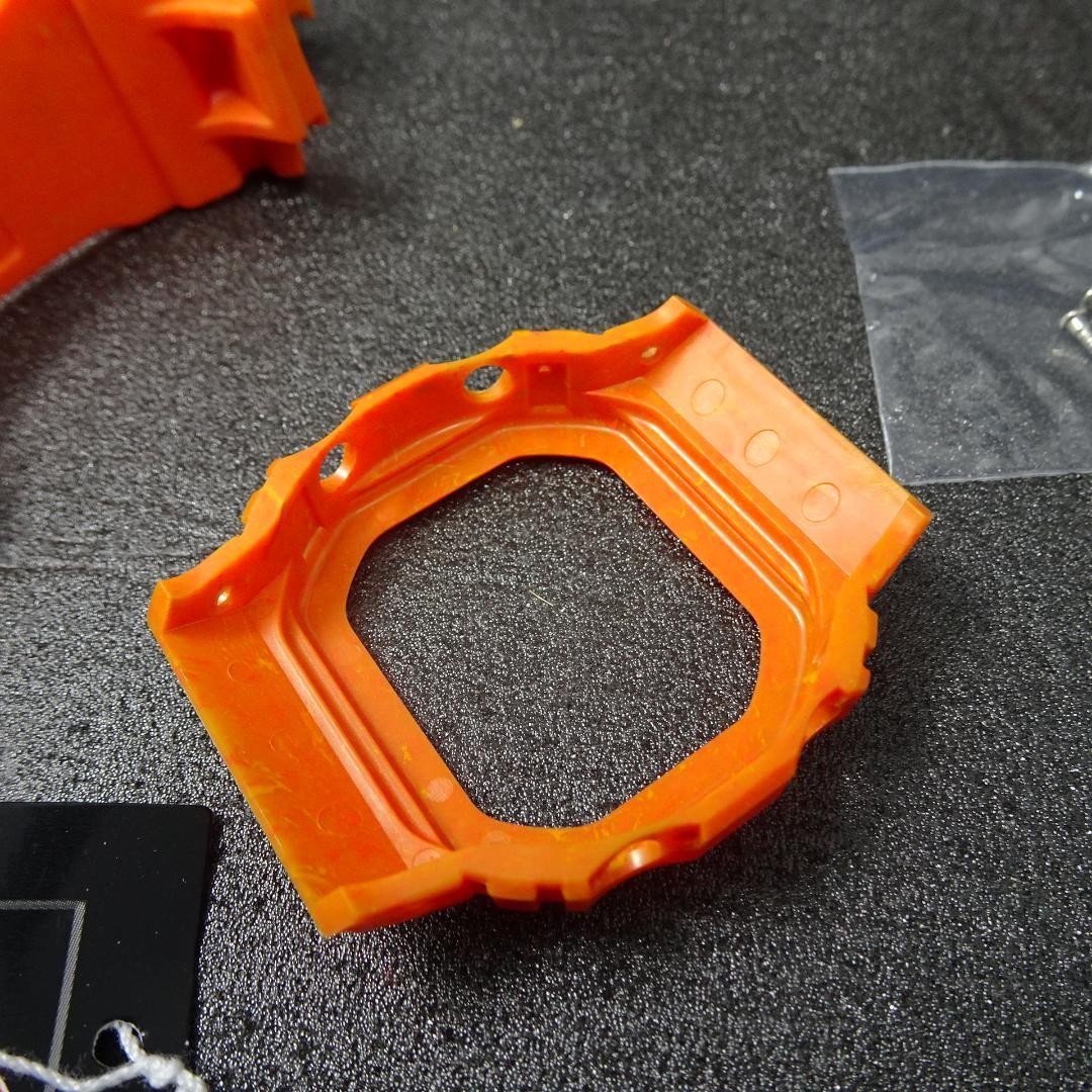 New G Shock DW5600WS 4 Bezel Belt Parts Orange