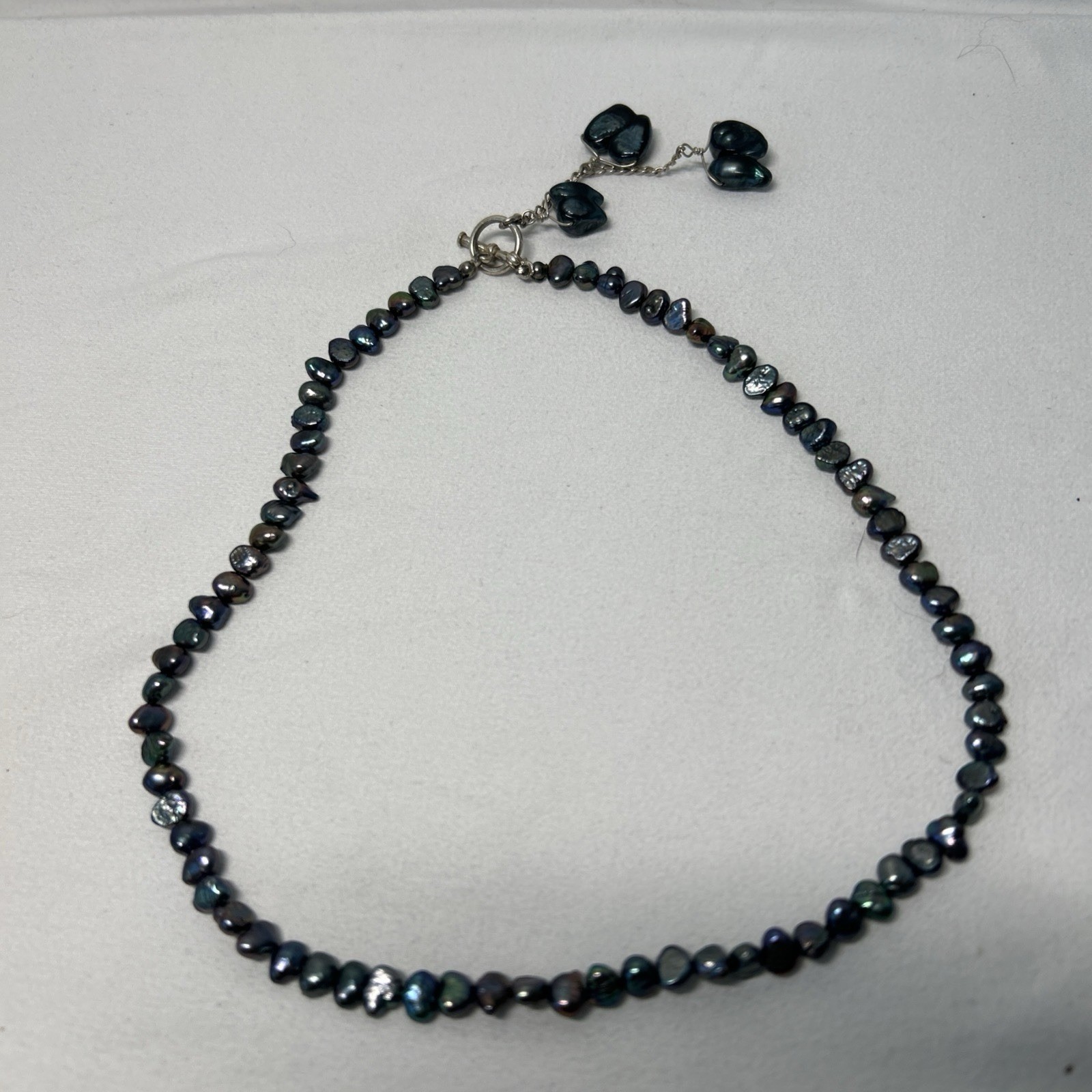 FRESH WATER PEARL RICE NUGGET NECKLCE 16 INCH DAINTY AND PRETTY
