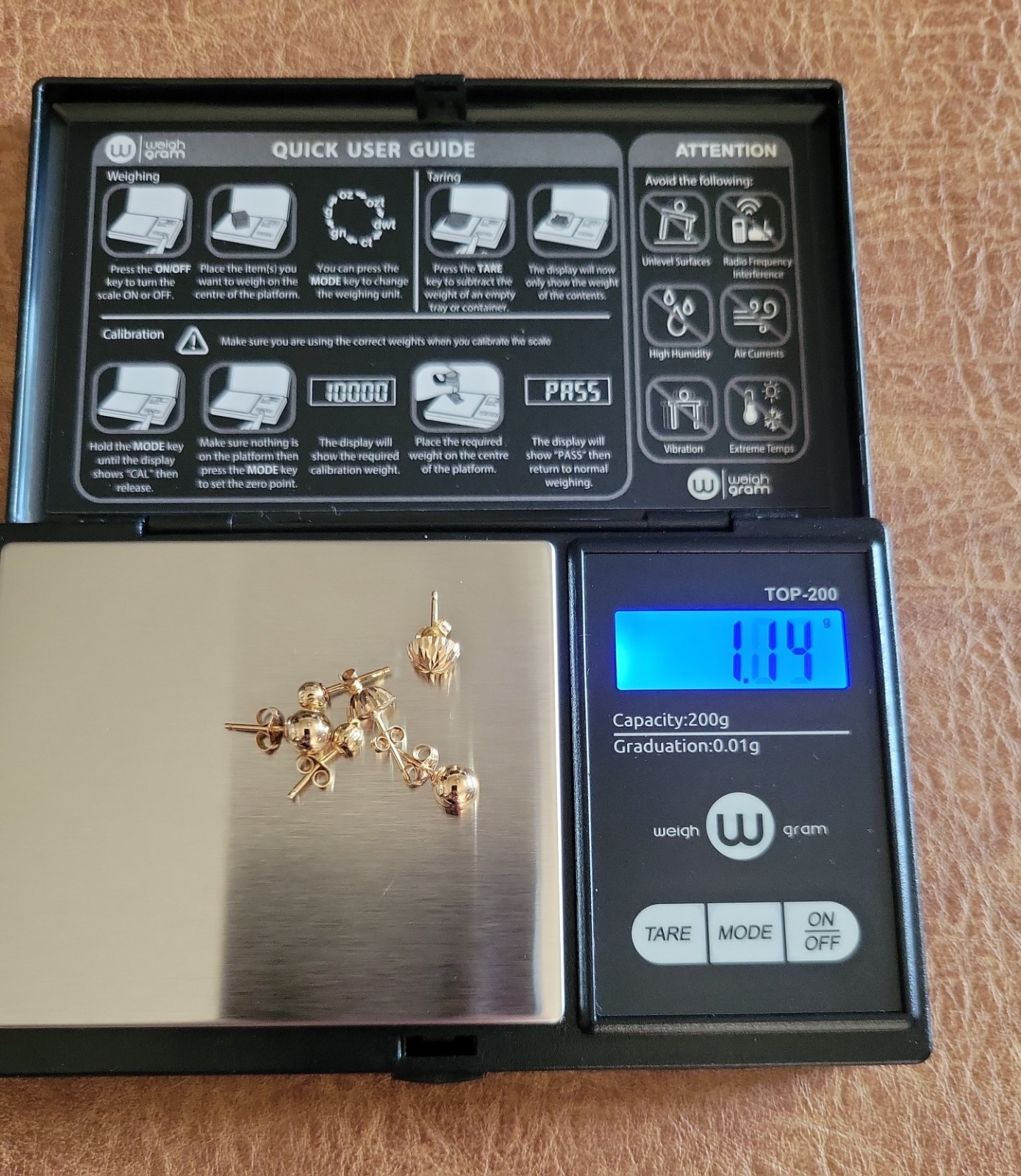 14K Yellow Gold Ball / Stud Earrings | 3 Pair | 1.14 Grams