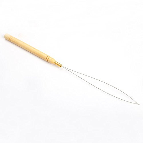 Bead Microring Loader Threader for Hair Extension Loop Needle Threader Pulling H