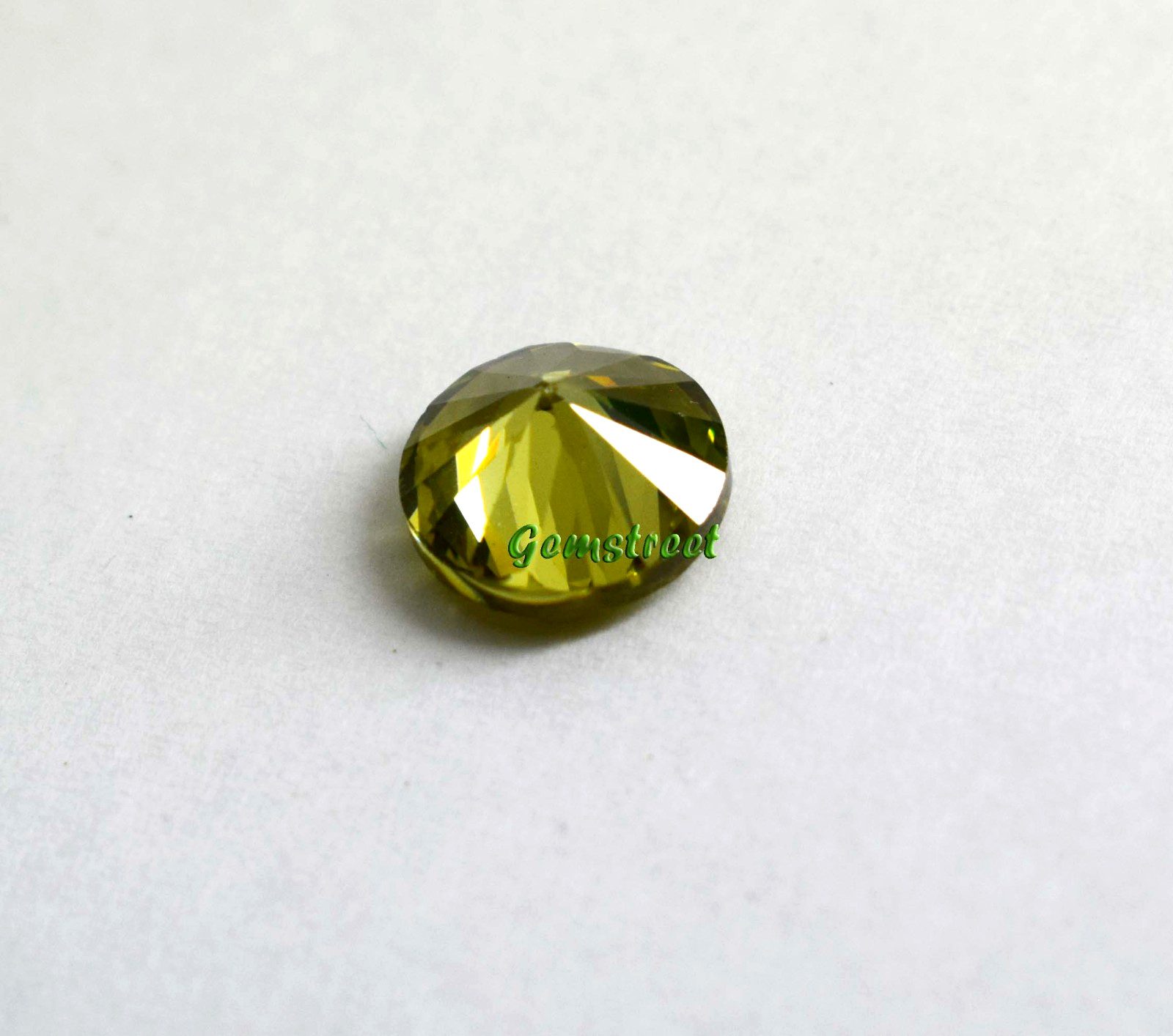 Natural Green Peridot 4.60 Carat Round Cut Certified Loose Gem From Myanmar