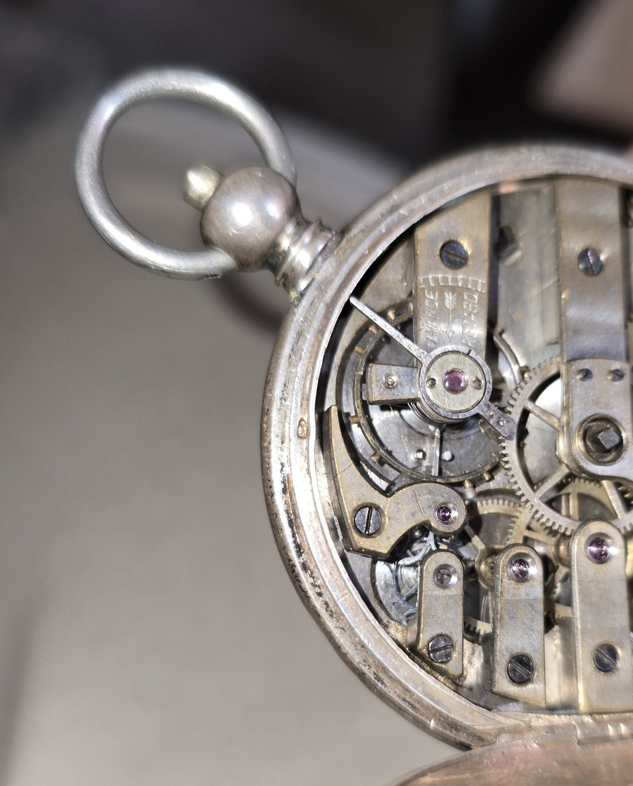 Pocket Watch in Coin Silver No. 1 Case Key Non-working