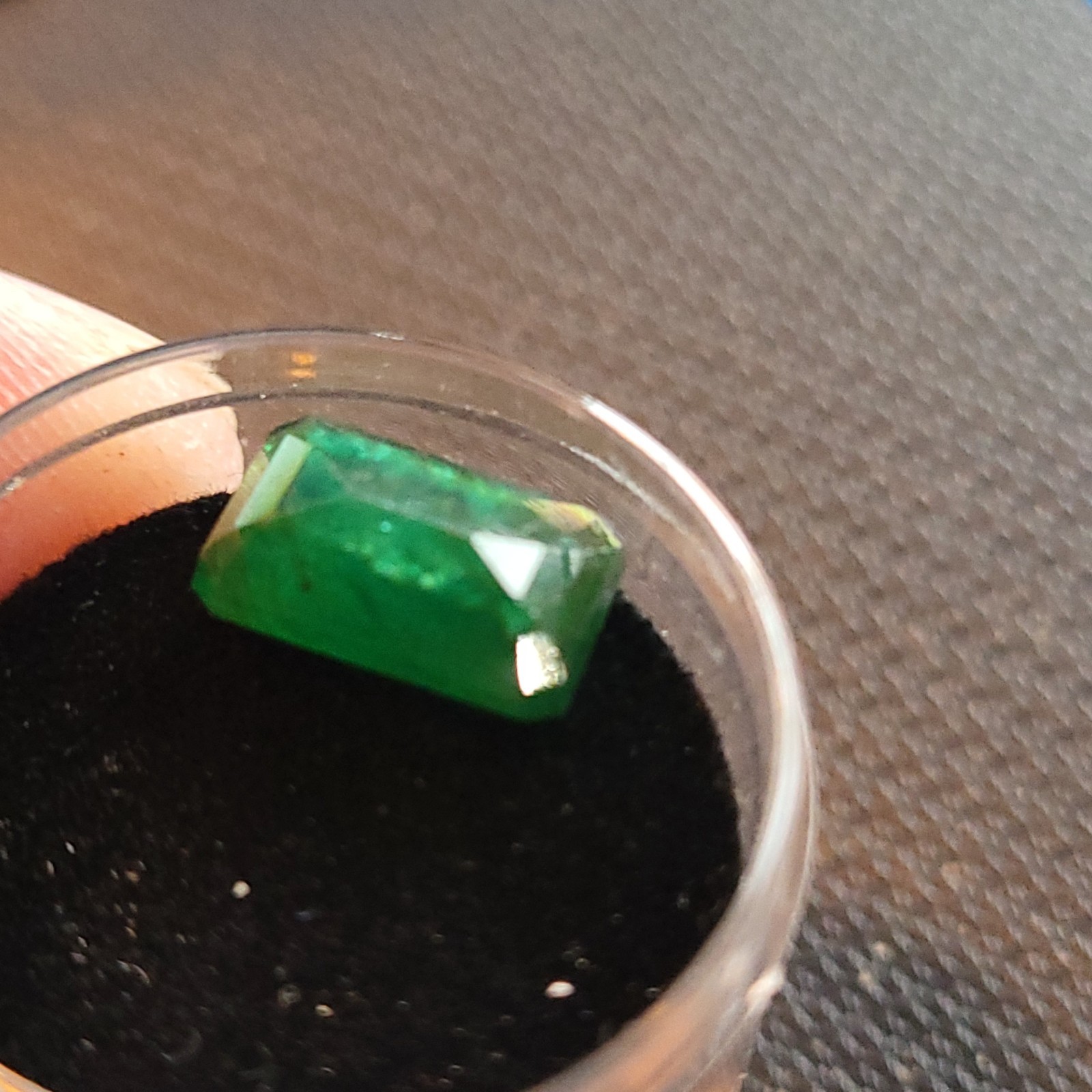 Natural Untreated Certified Ideal Dark Green Zambian Translucent Emerald 4.55ct