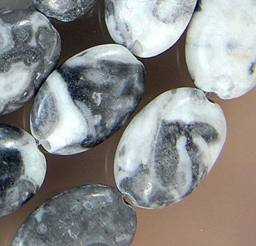 15.5inches 8x11mm Brush Painting Jasper Beads
