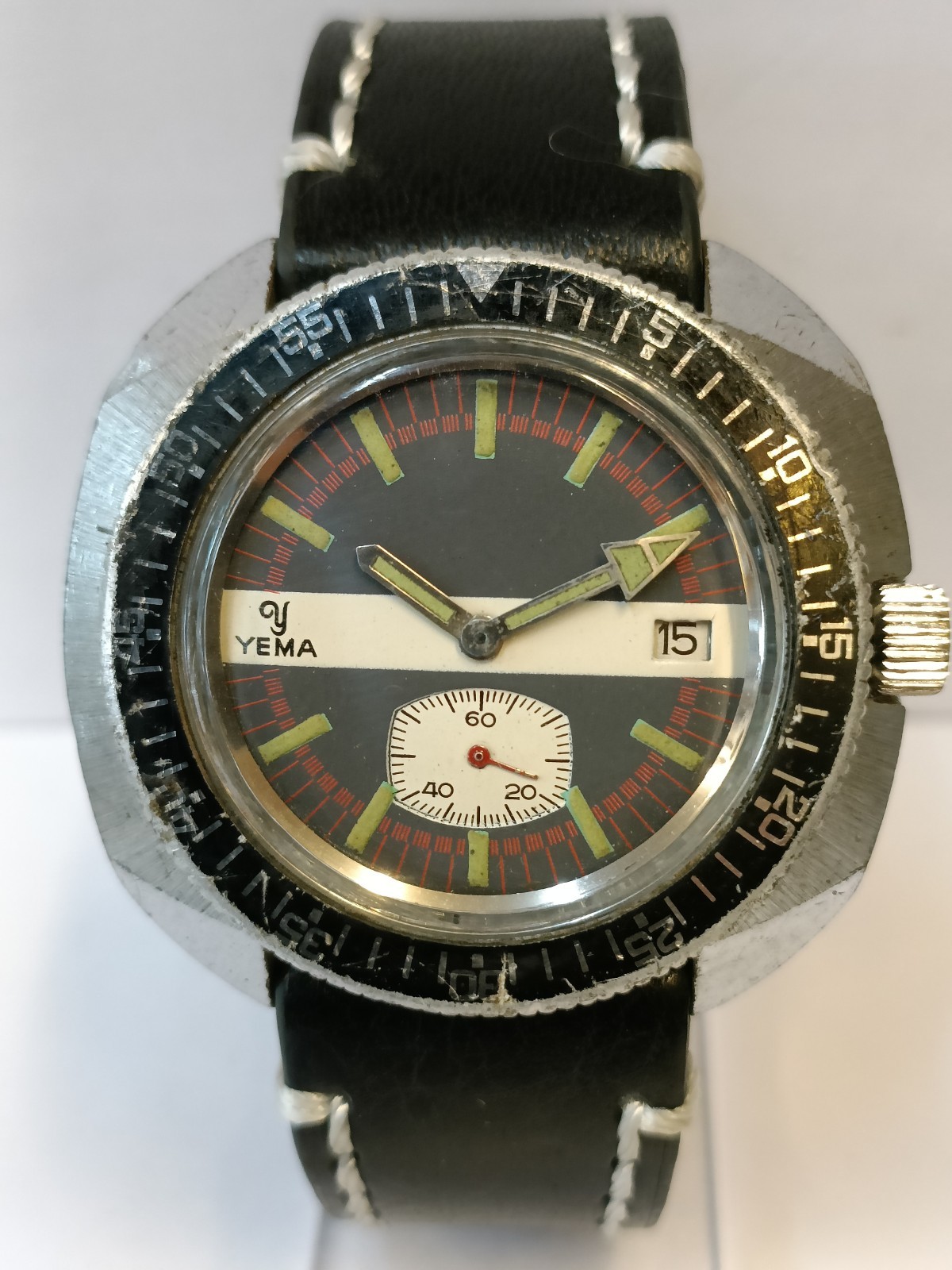 YEMA SUB-SECOND WINDING MULTI-COLOR DIAL 643407 FRANCE MEN’S WORKING