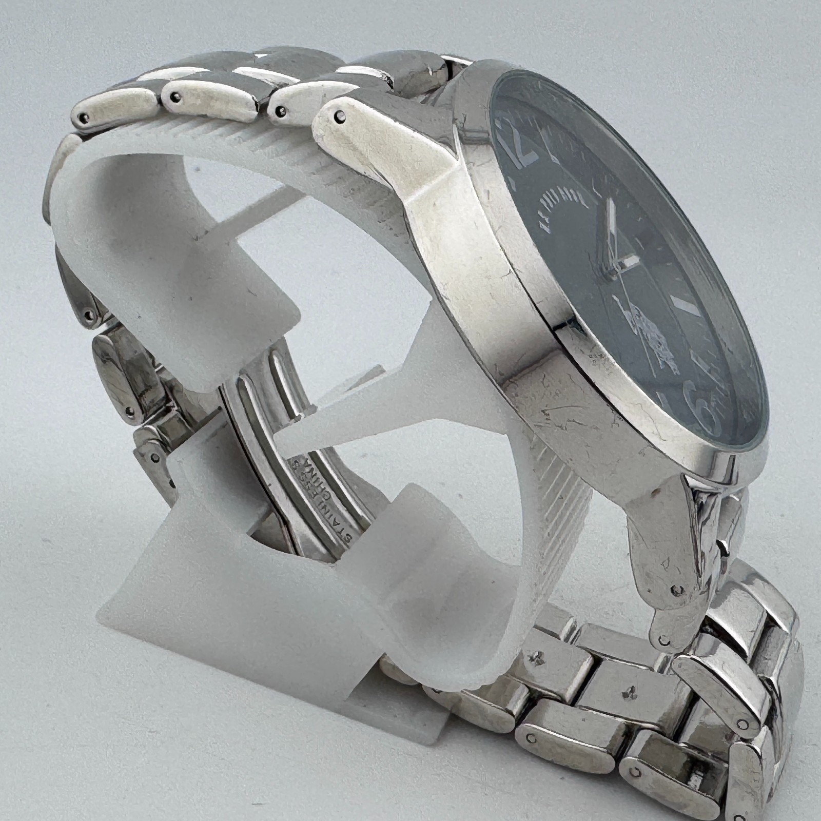 U.S. Polo Assn Quartz Watch Men 47mm Silver Japan Movt Analog New Battery 8″
