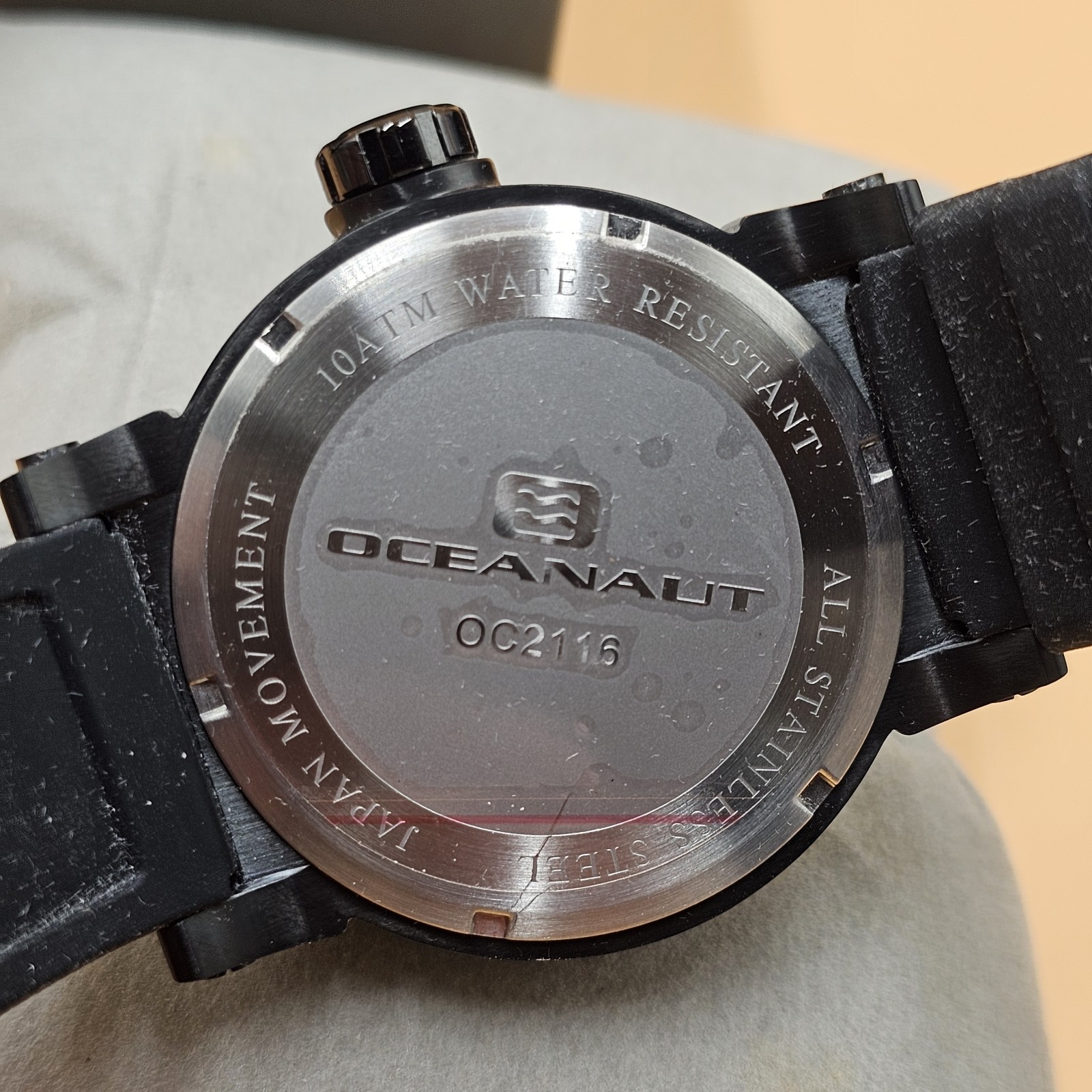 Oceanaut OC2116 Yellow Dial Mens Diver Date Watch In Original Box New Battery