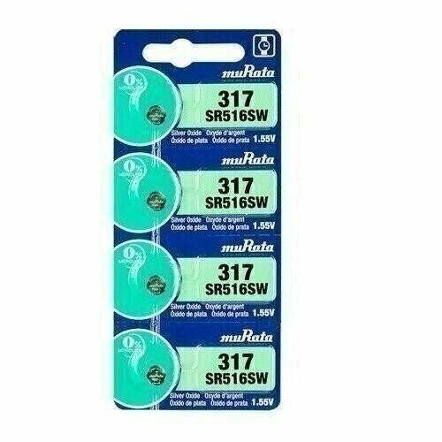 10 Sony Silver Oxide 317 1.55V Batteries