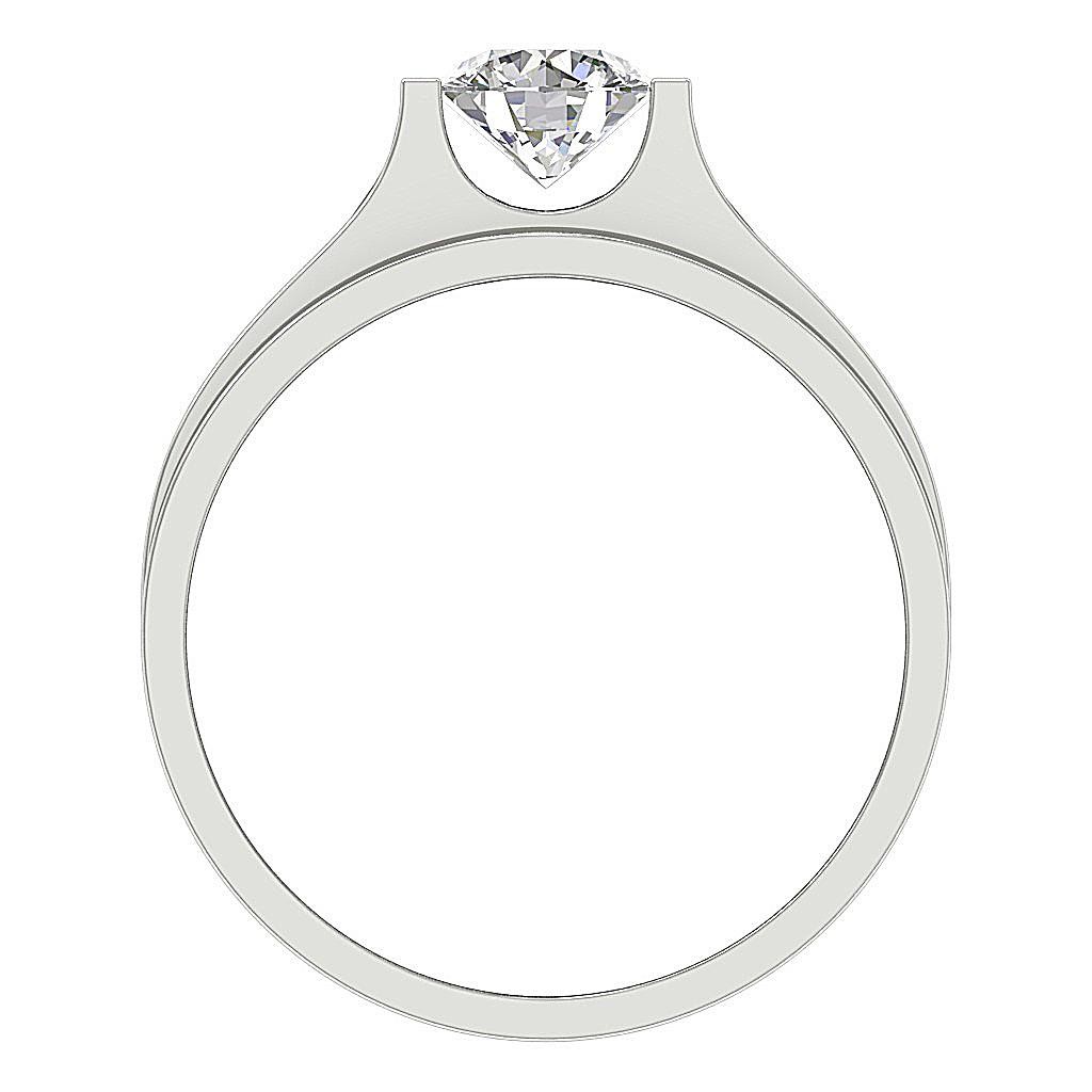 VS F 2.00 – 3.00 Ct Solitaire Lab Grown Diamond Men’s Engagement Ring 14K Gold