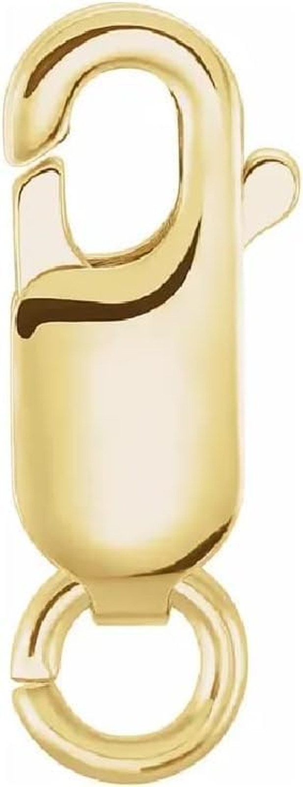 Single 14K Solid Yellow Gold Lobster Catch Lock Replacement for Necklaces, Brace