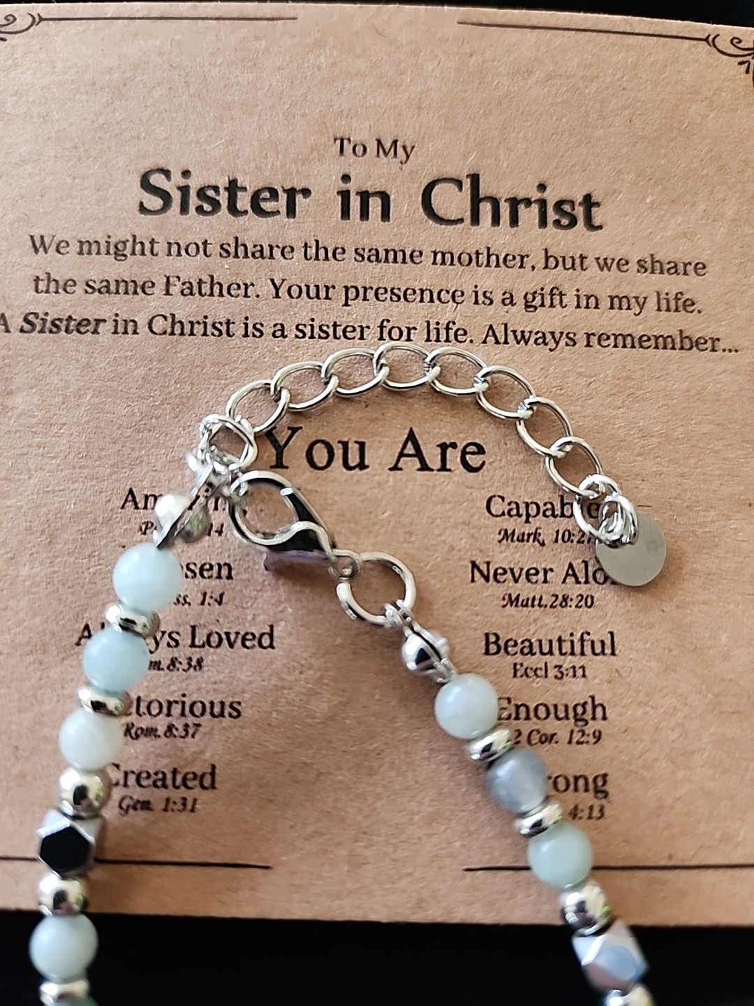 Christian Gifts Women Faith Religious Cross Bracelet Jewelry Bible Verses GIFT!