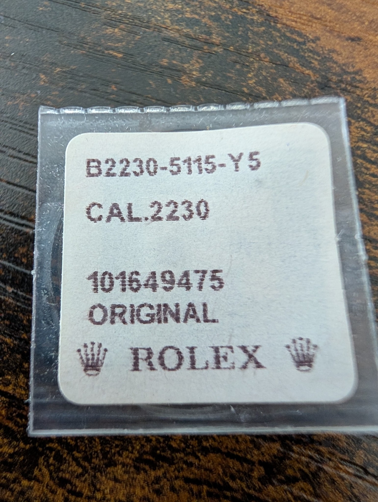 ROLEX-MULTI USE SCREWS-FACTORY SEALED-CAL 2230 PART 2230-5115-Y5